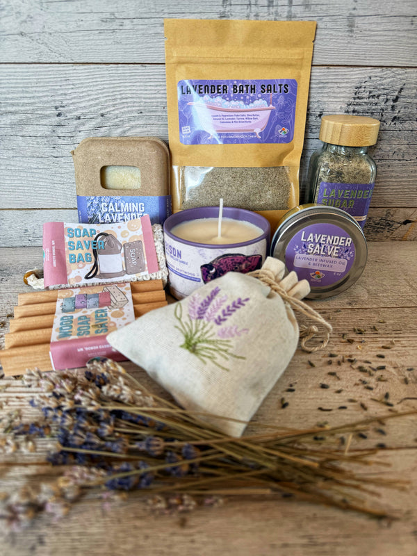Persimmon Moon Farm Lavender Bliss Gift Box Contents 